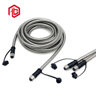 Circular Waterproof M12 Connectors A/B/D Coding 2-17 Pin Male/Female Plugs Open-ended Cable Connectors Aerospace PCB RF FPC