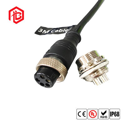 GX16 Waterproof IP65 Electrical Metal Plug with PVC Housing 5 Pin Adaptor