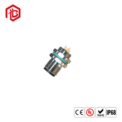 Acquistare Pannello leggero principale elettrico del connettore M12 IP68 di Bett 4pin montare il connettore impermeabile del cavo della lega per saldatura online manufacture