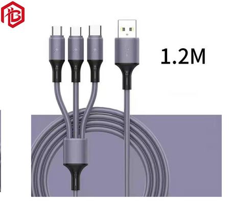 Acquistare Il nylon ha intrecciato 3ft 6ft 10ft 3 in 1 tipo cavo del Usb del cavo del caricatore del Usb 3,0 micro di dati di carico veloce di C online manufacture