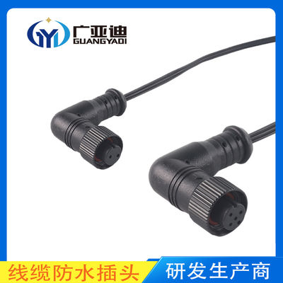 Acquistare M12 Multi-Core Elbow Waterproof Connector Linea di connessione della spina di accumulo di energia per l'aviazione online manufacture