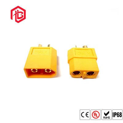 Acquistare Collegatore della batteria di alimentazione in ottone dorato rivestito di nylon 12V XT60 XT90 Plug Maschio Femmina Banana Bullet Plug per RC Lipo Battery FPV Drone online manufacture