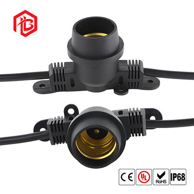 Acquistare Wire Outdoor Socket Screw Base E27 Waterproof Holder with E27 Lamp Holder Base Holders Aerospace Grade Male/Female PCB Mount online manufacture