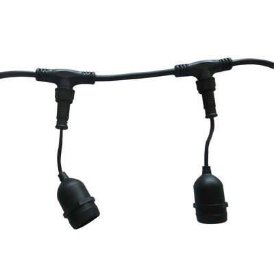 Acquistare Connettori portalampada E27 in plastica con contatto in rame IP67/IP68 impermeabili per sistemi di energia solare e illuminazione ad alta corrente online manufacture