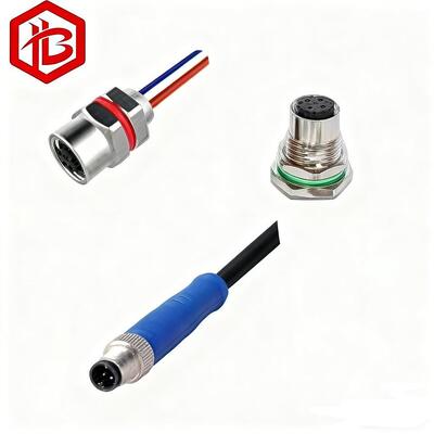 Acquistare OEM ODM M5 4 pin maschio/femmina cablo di connettore circolare impermeabile per applicazioni aerospaziali RF UHF PCB online manufacture