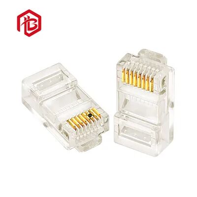 Acquistare Alte prestazioni 24V IP65 Fosforo Bronzo CAT5 UTP Ethernet protetto RJ45 Maschio PCB RF Power Cable Connector online manufacture