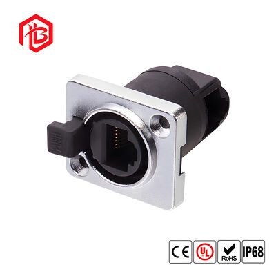 Acquistare Connettore di rete RJ45 maschio/femmina impermeabile con contatti in rame e alloggiamento in nylon con grado di protezione IP68 online manufacture