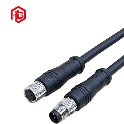 Acquistare M8 2 3 4 5 pin connettore impermeabile personalizzato per l'aviazione metallo testa retta con linea per sensori di automazione online manufacture