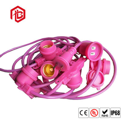 Acquistare Supporto di plastica leggero d'attaccatura verde della lampada della corda 300V E27 di rosa online manufacture