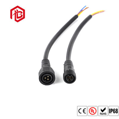 Acquistare Fase del LED che accende il connettore di cavo impermeabile bianco nero del PVC online manufacture
