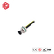 Waterproof Ip67 Straight Assembly Plug Cable Panel Mounted Pcb A D Code Female M12 4 Pin Connector