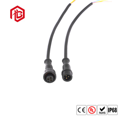Male And Female M11 Waterproof Connector LED Light 2 3 4 5 Pin PVC Integrated Injection Molded Plug