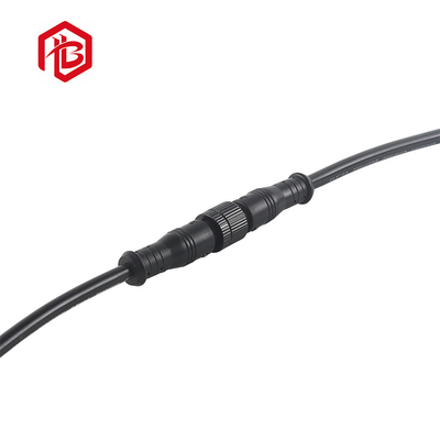 IP68 Waterproof Industrial Rubber Connector 2pin Male Female Max Wire Size OD 6.5mm 10mm