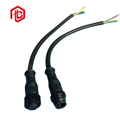 IP68 Waterproof Industrial Rubber Connector 2pin Male Female Max Wire Size OD 6.5mm 10mm