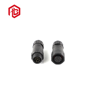 Power Signal Control Box Male Female IP67 2pin Waterproof Panel Mount Connector For Outdoor Cable