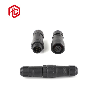 Power Signal Control Box Male Female IP67 2pin Waterproof Panel Mount Connector For Outdoor Cable
