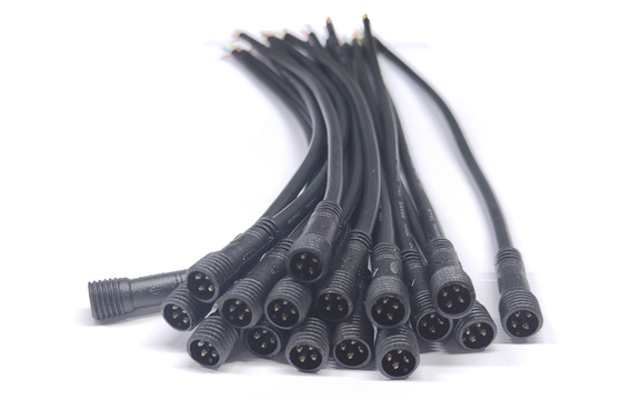 PVC M10 Wire Connector Ip67 IP68 Waterproof 2 3 4 5 Pin Led Outdoor Lighting Male Female Wire Connector