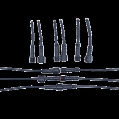 LED Lighting Waterproof Cable Connector M10 2-6pin IP68 Male Female with Protection Cap RF PCB FPC Copper 16A 500V