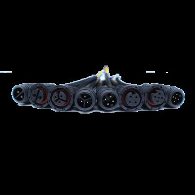 BETT M16 Series 2+4-Pin Push Self-Locking IP67 Waterproof Male/Female Plug 16A 500V Cable for LED/LCD Display Modules Power