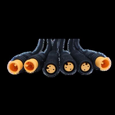 M6 Aviation IP68 Waterproof USB Smart Home Connector Male Female LED Plug PCB FPC RF Power Solenoid Valve Bathroom Use