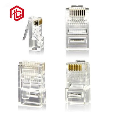 High Performance CAT5 UTP Modular Plug Male/Female Cat5e Cat6 8p8c Shielded Pass Ethernet RJ45 PCB RF Power Cable Connector