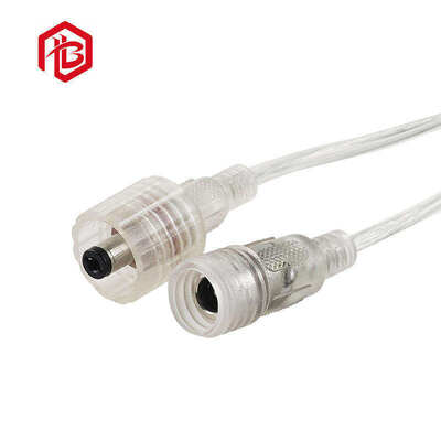 Transparent Copper DC Male/Female 50A IP68 Waterproof Connectors for LED Lighting Aerospace PCB Applications