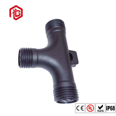 Waterproof Plug Household Energy Storage PVC Three-sided Screw Thread Tee IP68 Rated 1-50A UHF PCB Compatible Connector Shenzhen