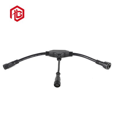 Large 3-Way Screw Male/Female Copper LED Waterproof Connector with Plug for Solar Power System and Microwave Applications