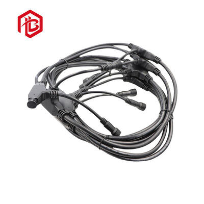 Factory Price Copper 3 Way 2/3/4 Pin Waterproof Connector Cable Male/Female Plug for Cooling Fan Extension Solar Power System