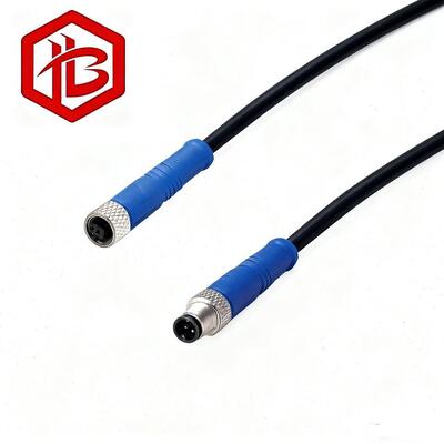 OEM ODM M5 4 Pin Copper Contact Stainless Steel Housing Waterproof Circular Connector for Solar Power System and PC Applications