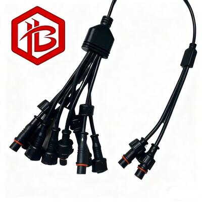 M11 PVC Plug UHF PCB Male Female Multi-Pin Circular LED Outdoor Lighting Waterproof Cable Connector