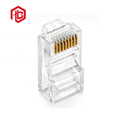 High Performance IP67/IP68 Rated 120V 1-50A Copper Contact RJ45 Shielded Pass-Through Ethernet Connector