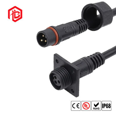 BETT M15 FLANGED IP68 Waterproof Plug with Nylon/PVC Housing (Male/Female)