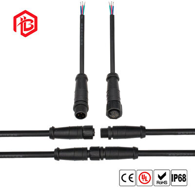 Bett M8 Nylon Male/Female Waterproof Connector Plug for Aerospace RF/UHF Solar Power Systems with Copper Contact