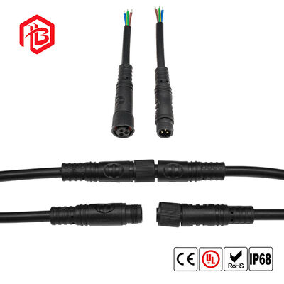 M10 PVC Male/Female Waterproof Plug with Copper Contact for Aerospace RF Applications