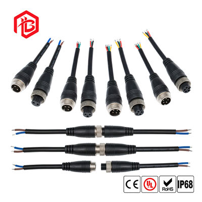 GX12 Aerospace Power Plug 4Pin 2A/6A Rated Copper Contact Nylon Housing Waterproof IP65 for LED PCB Microwave Applications