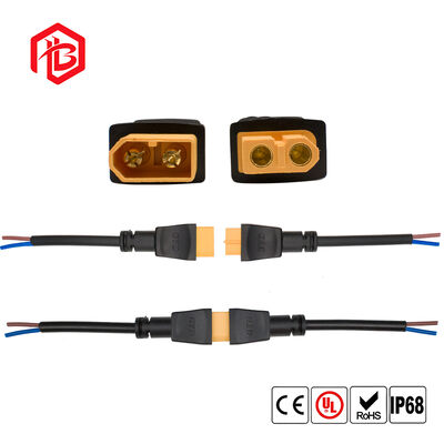Connettore di alimentazione XT60 in ottone, connettori maschio e femmina per scheda PCB, batteria Lipo, drone, aerospaziale, UHF RF 2P